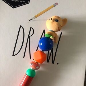 Kitty in my Pocket: Bella Oriental Tabby Cat handmade pen